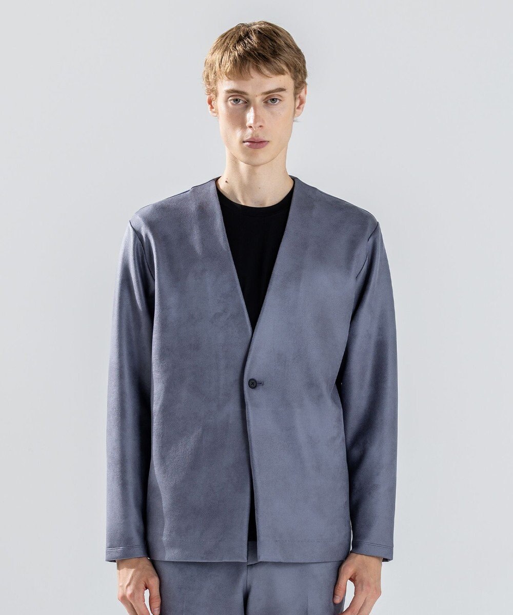 JOSEPH HOMME 新素材【ストレッチ/光沢感】レザーライクジャージー　カーディガン 