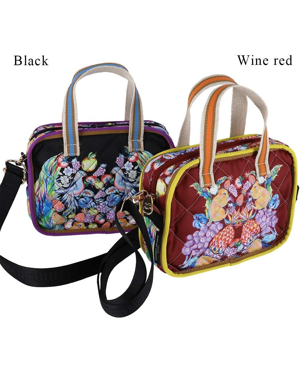 tsumori chisato CARRY tcアニマルキルト ショルダーバッグ ミニボストン 