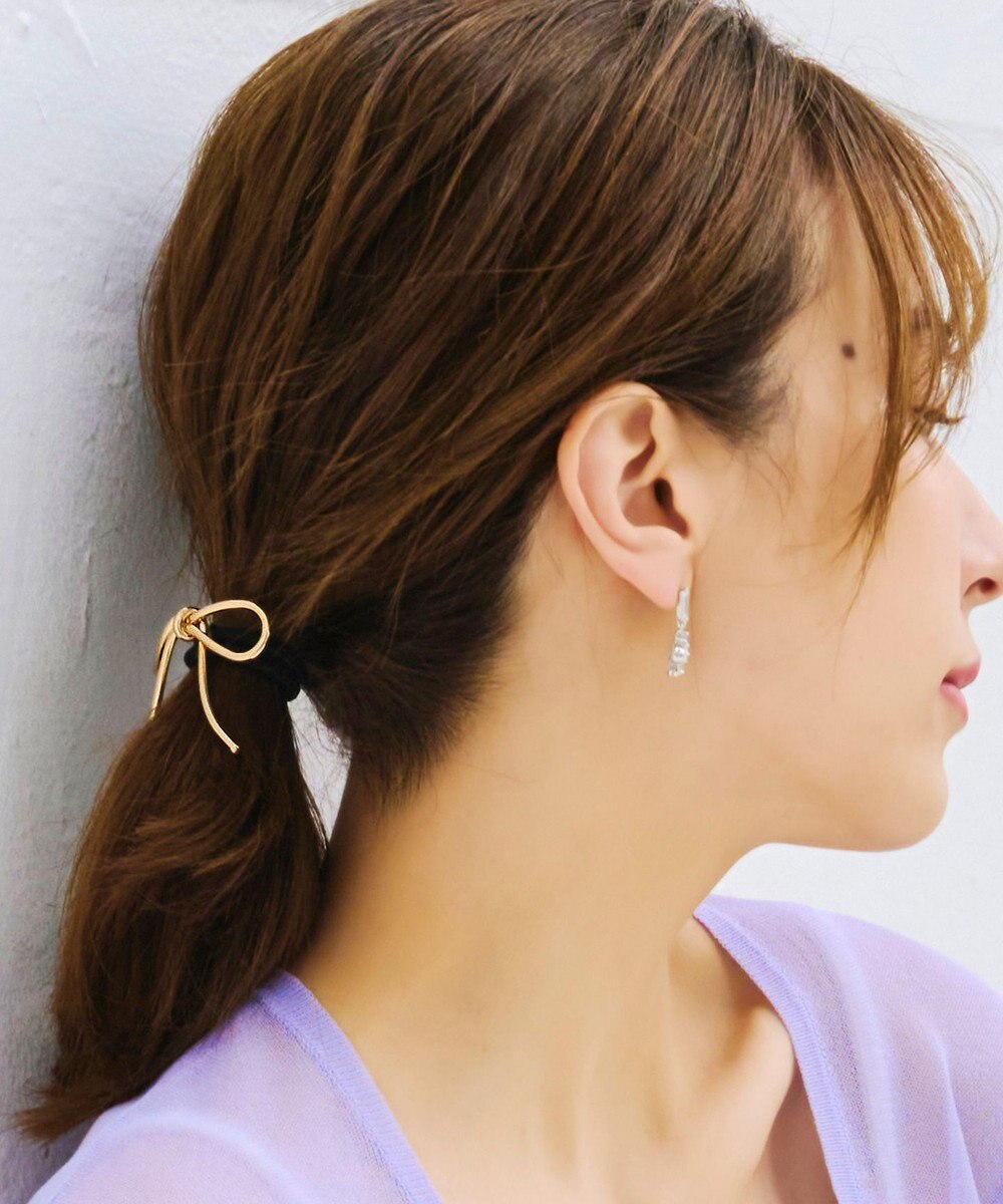 Tiaclasse メタルリボンヘアゴム 