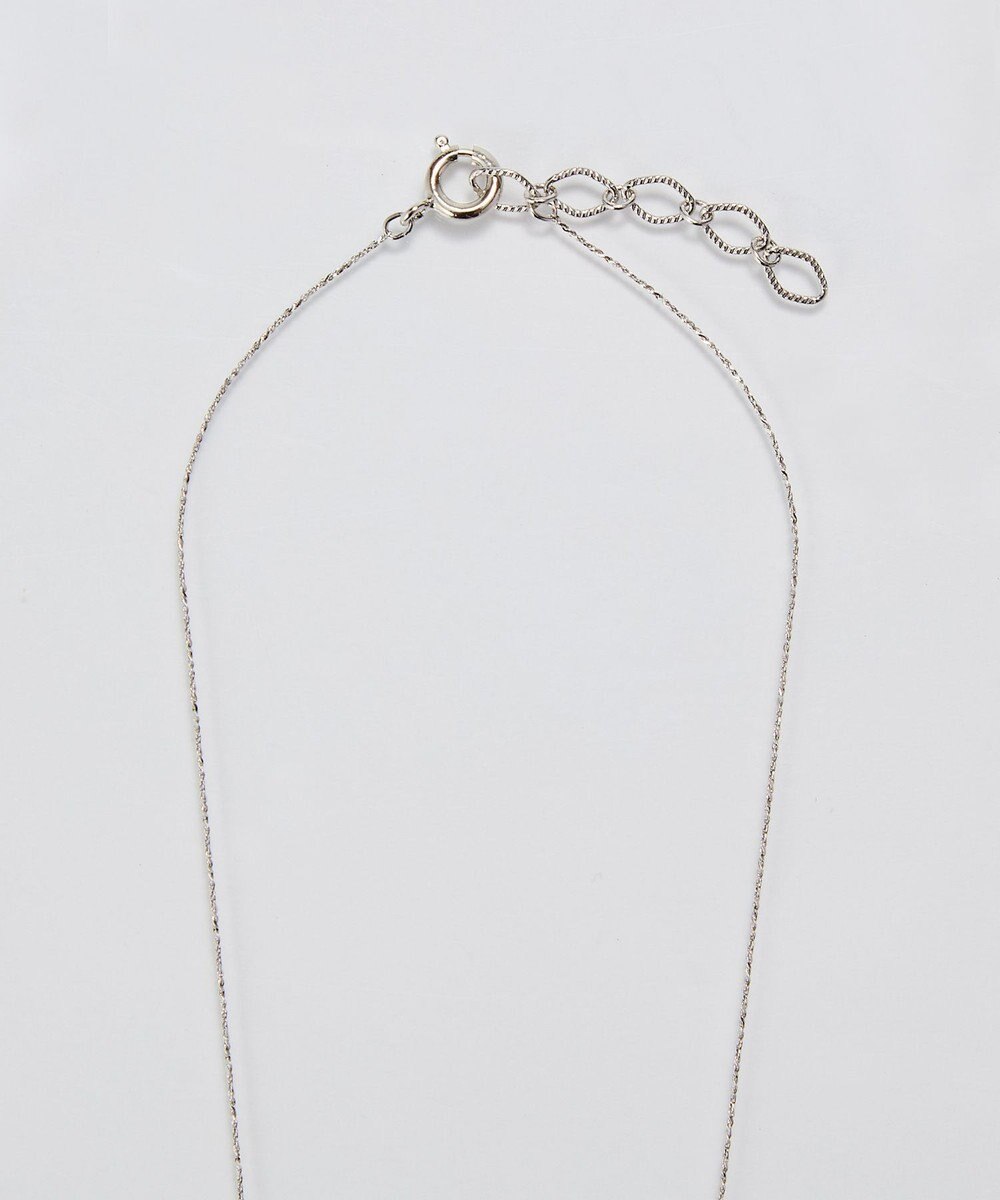 Phoebe 【金属アレルギー対応】グリマースクエアビジューネックレス/ニッケルフリー シルバー 