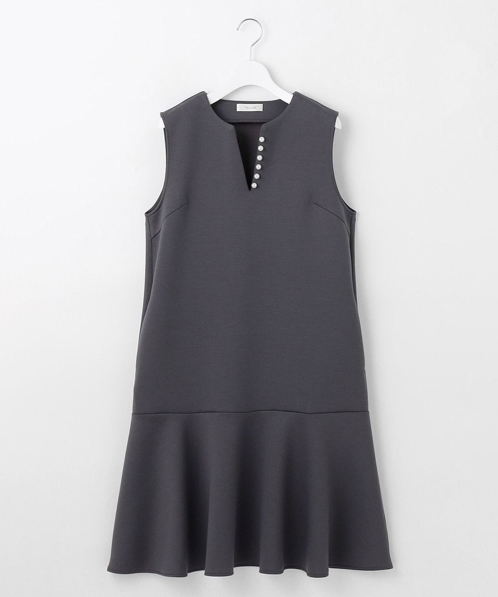 Feroux パール付きダンボール ジャンパースカート 