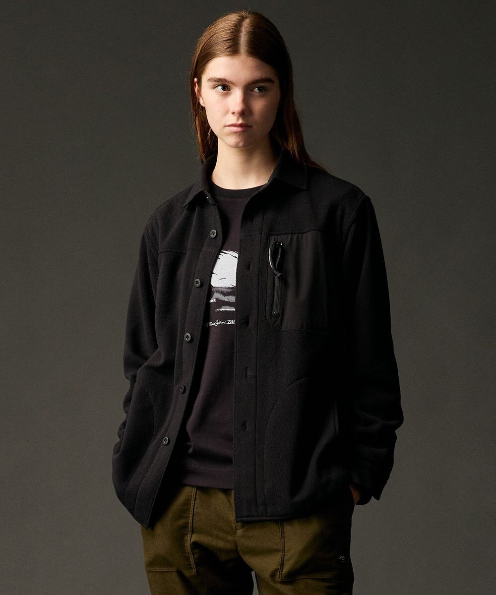 JOSEPH ABBOUD MOUNTAIN 【ライトシャツアウター】ハイカウントマイクロフリースシャツ 