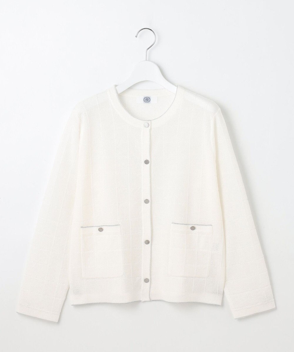 J.PRESS LADIES 【洗える】WINDY JACKET ニット ジャケット 