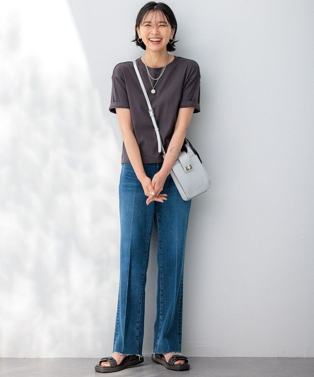 23区 【GLOW8月号掲載/接触冷感】半袖 クロップド IT TEE 