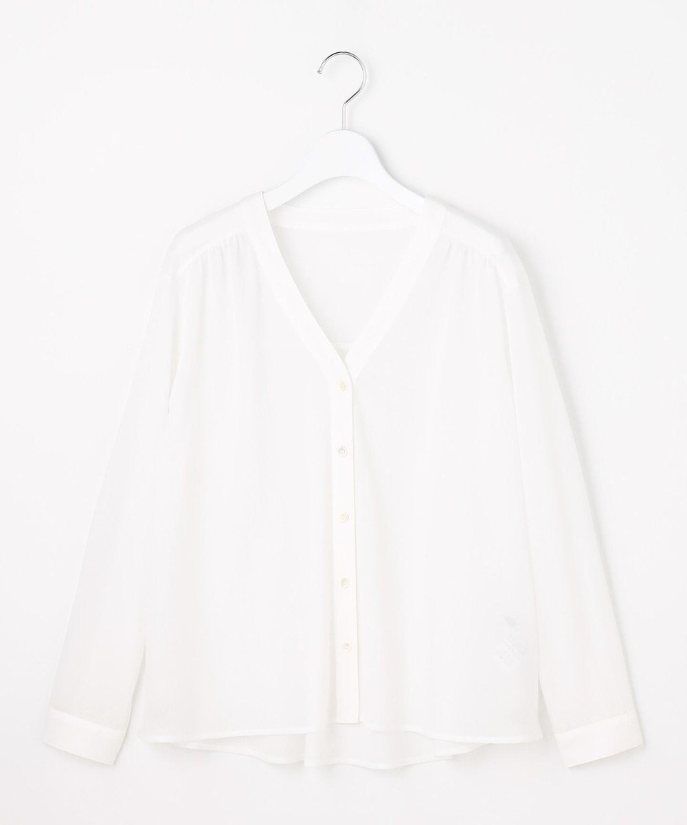 J.PRESS LADIES 【冷房対策に】シアードライトリコット Vネック カーディガン 