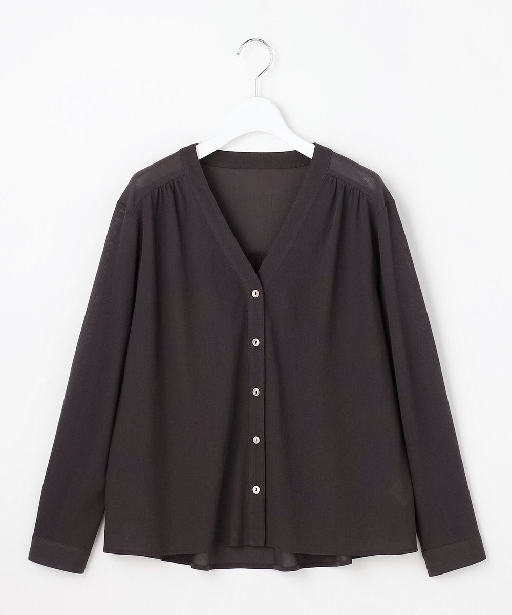 J.PRESS LADIES 【冷房対策に】シアードライトリコット Vネック カーディガン 