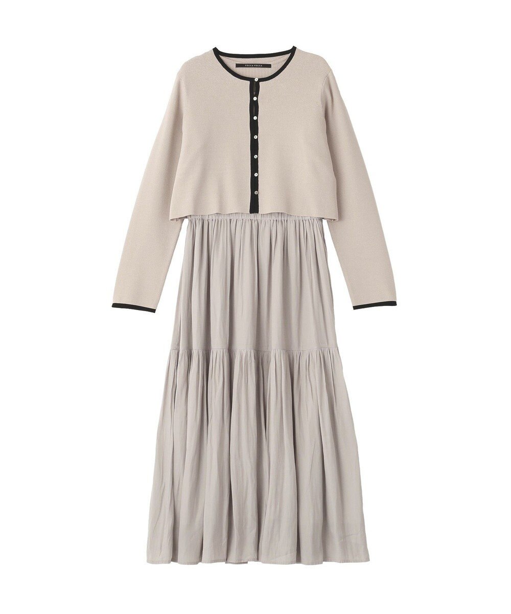 YECCA VECCA 【2点SET】カーディガンセットワンピース 