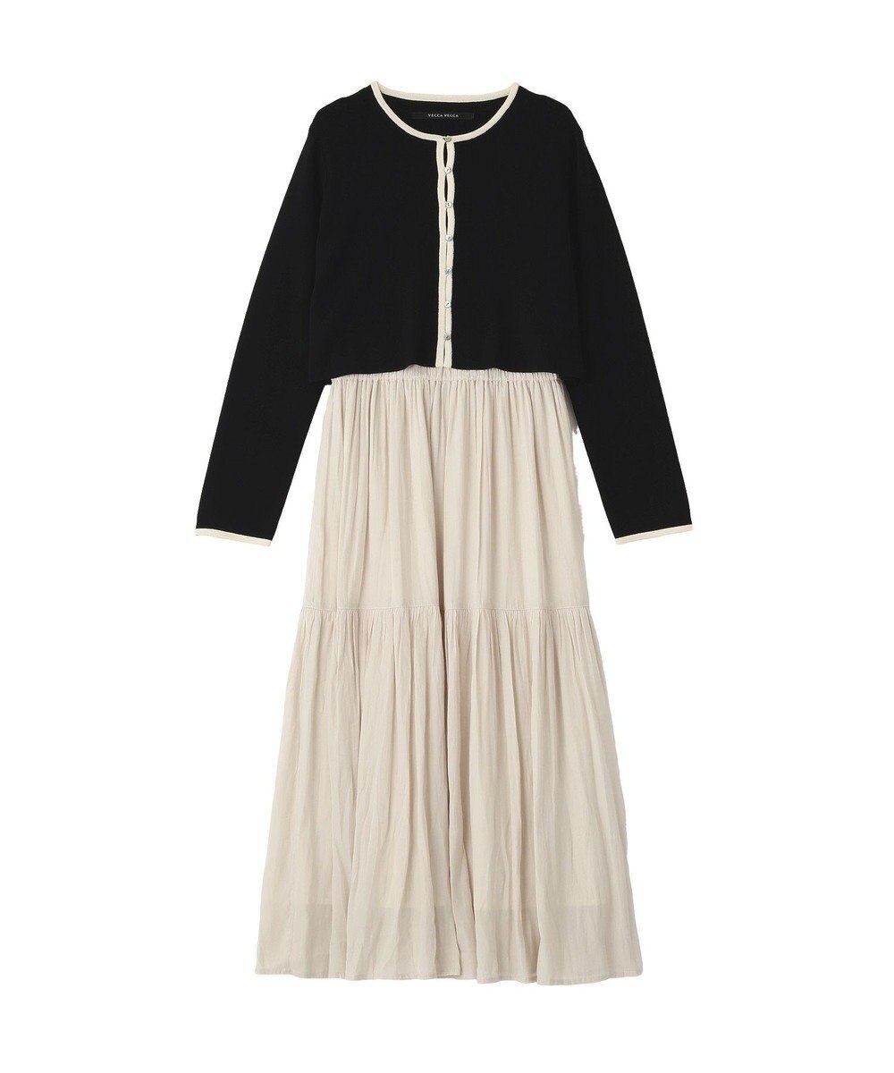 YECCA VECCA 【2点SET】カーディガンセットワンピース 