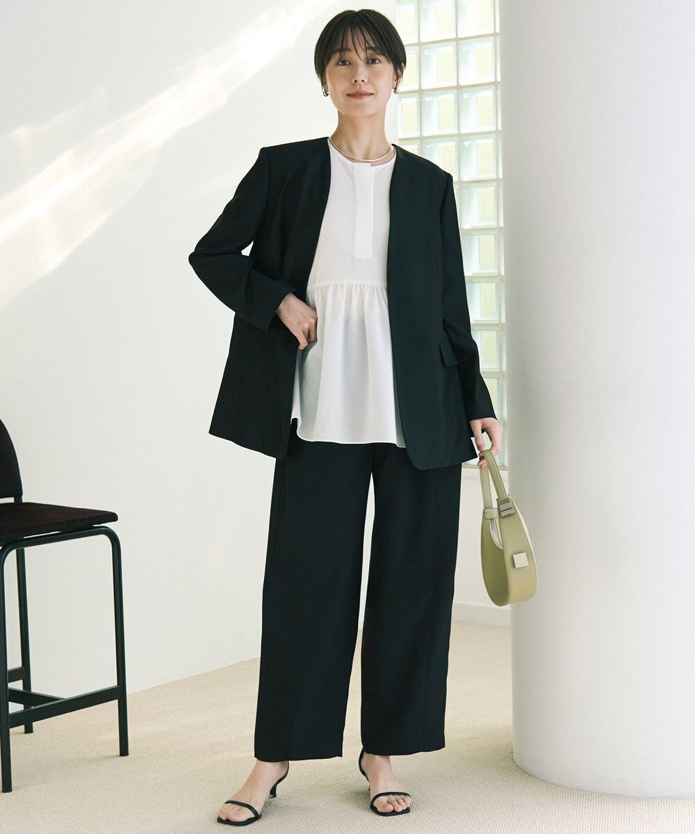 UNFILO L ノーカラージャケット 