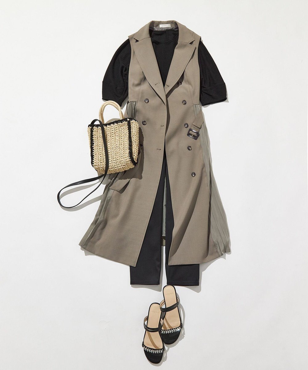 ANY SIS 【23.5~24.0cm】ジュエル調2WAYフラット サンダル 