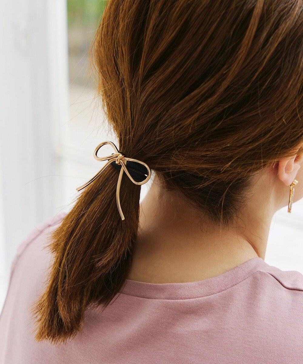 Tiaclasse メタルリボンヘアゴム 