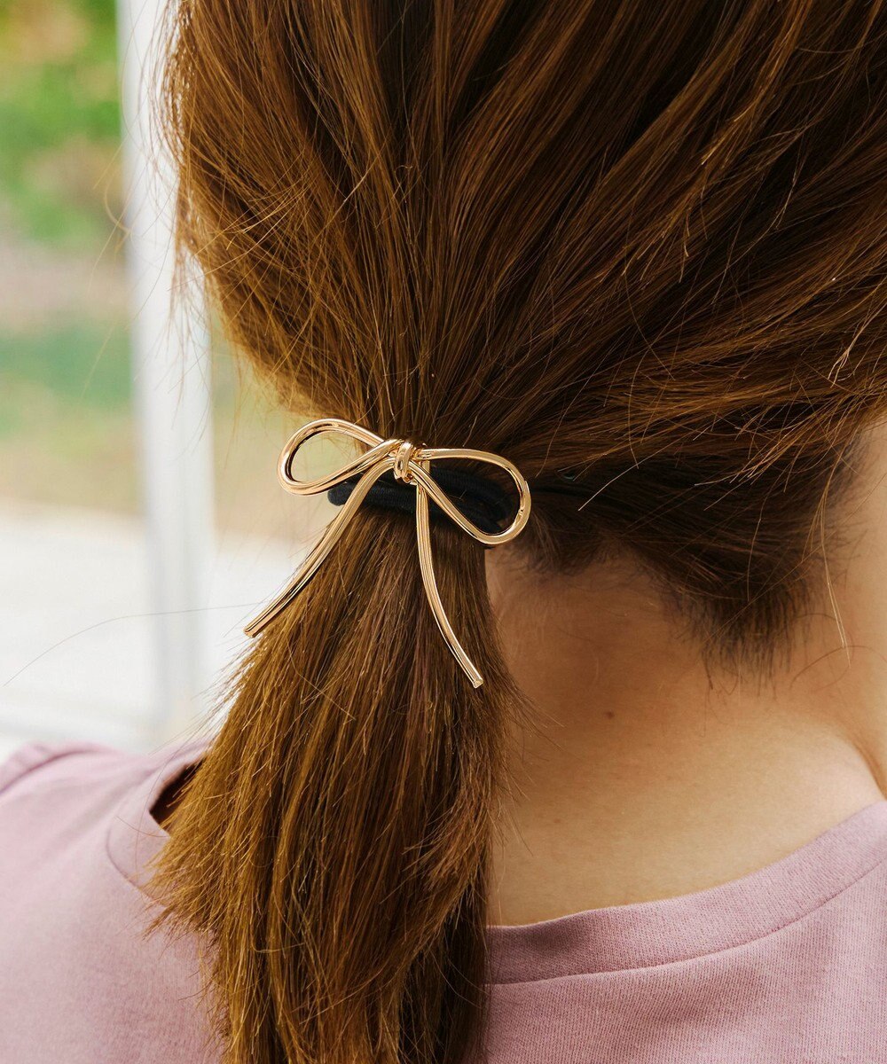 Tiaclasse メタルリボンヘアゴム 