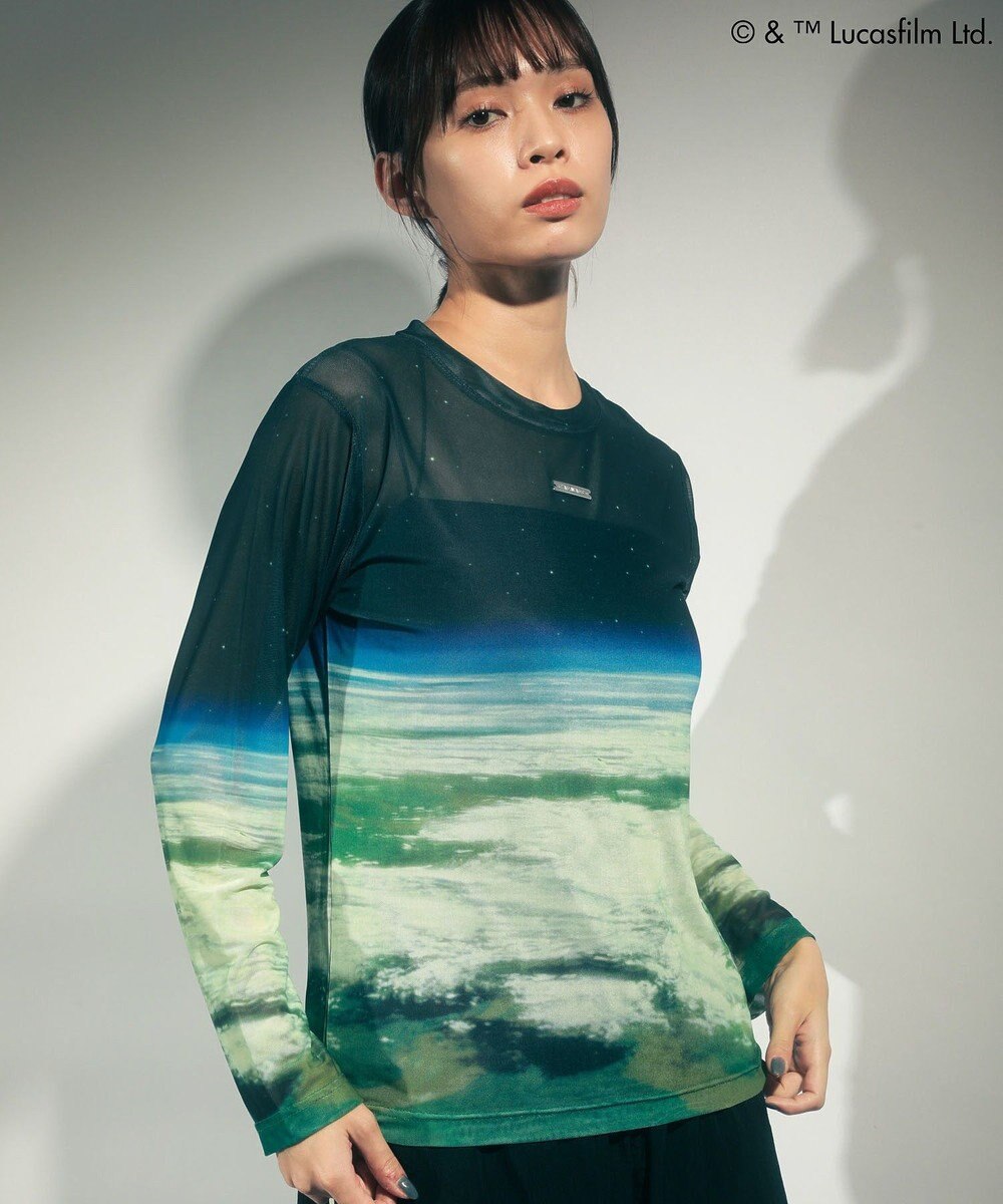 Green Parks ＳＴＡＲ　ＷＡＲＳ／シアープリントＴシャツ 