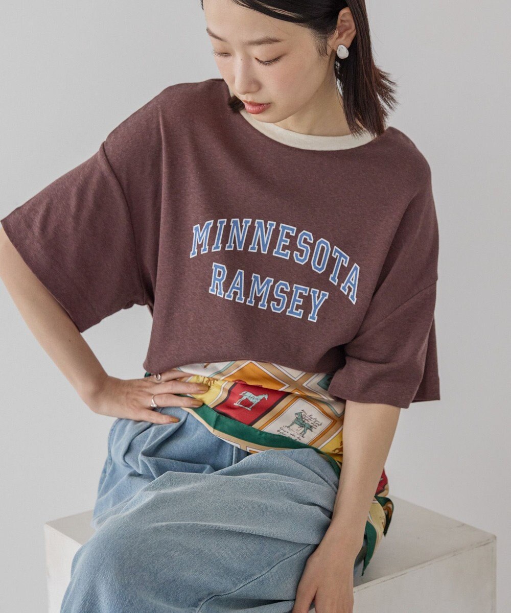 AMERICAN HOLIC ロゴ入りヴィンテージ半袖プルオーバー 