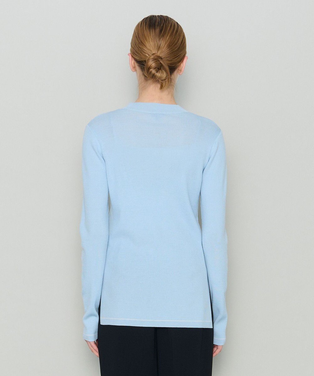 JOSEPH 【洗える】ウールリブ　ラウンドネックニット 