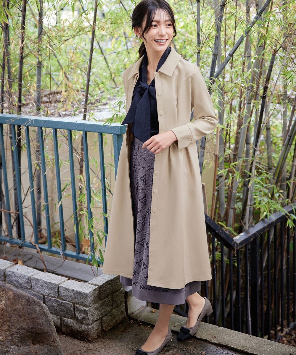 Tiaclasse L 【新色追加】ステンカラードレスコート 