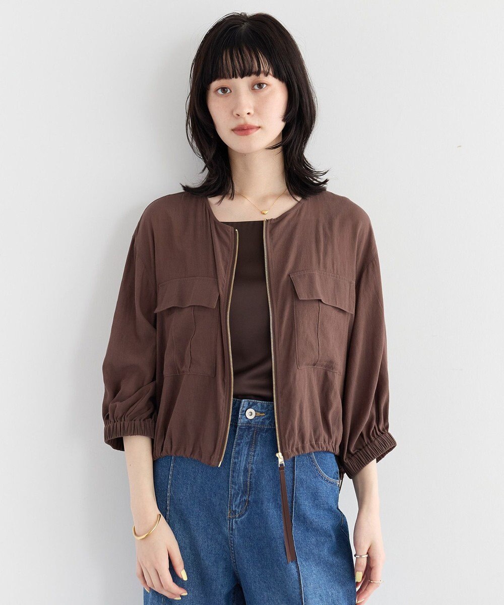 YECCA VECCA ドライタッチシアーブルゾン 