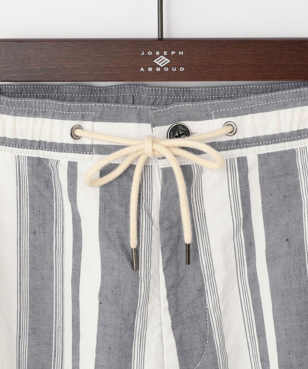 JOSEPH ABBOUD MOUNTAIN 【SPACE／UNISEX】JOE COTTONワイドストライプ ハーフパンツ 