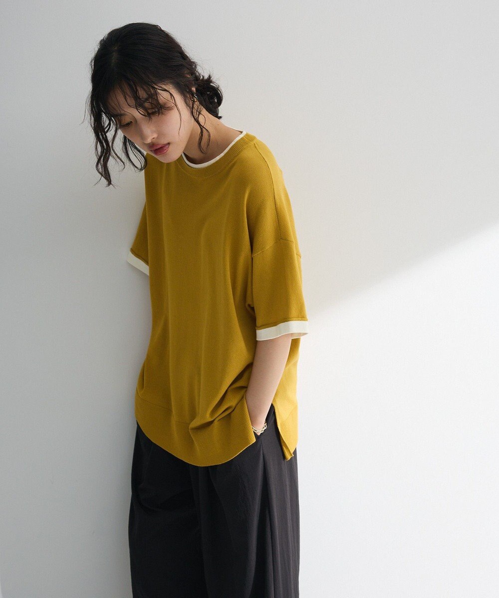 Green Parks 冷やっとすずやかレイヤーニットプルオーバ 