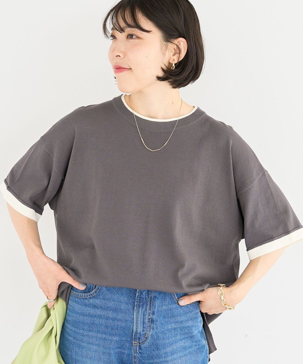 Green Parks 冷やっとすずやかレイヤーニットプルオーバ 