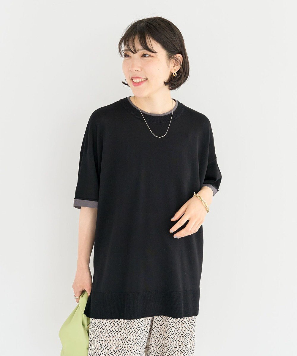 Green Parks 冷やっとすずやかレイヤーニットプルオーバ 