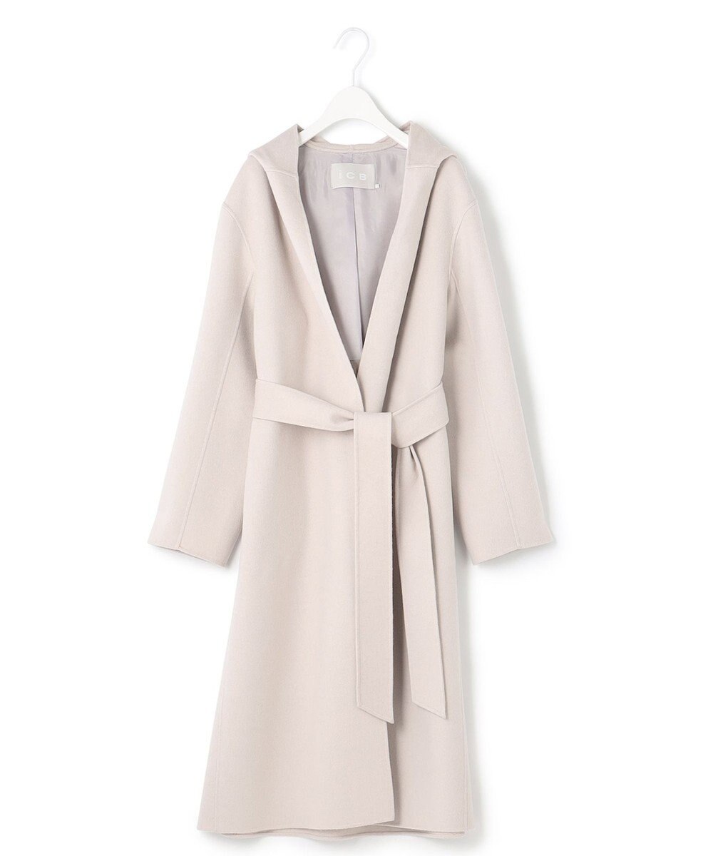 ICB ウールリバーフーデットコート 