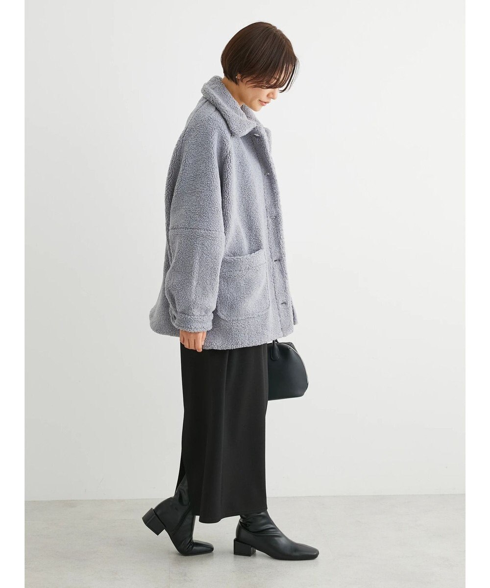 Green Parks 衿付きボアブルゾン 