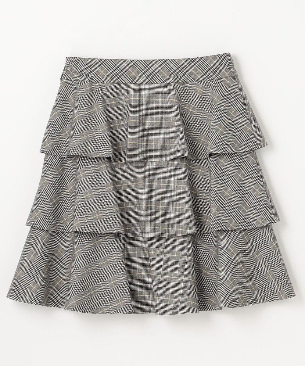 組曲 KIDS 【150-160cm】ティアードチェック スカート 