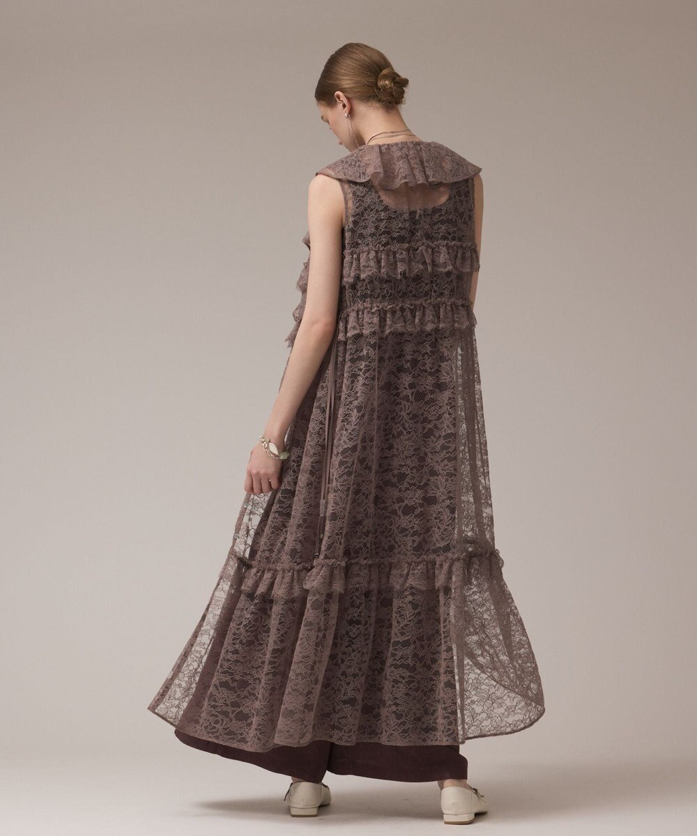 GRACE CONTINENTAL フリルカラーレースワンピース 