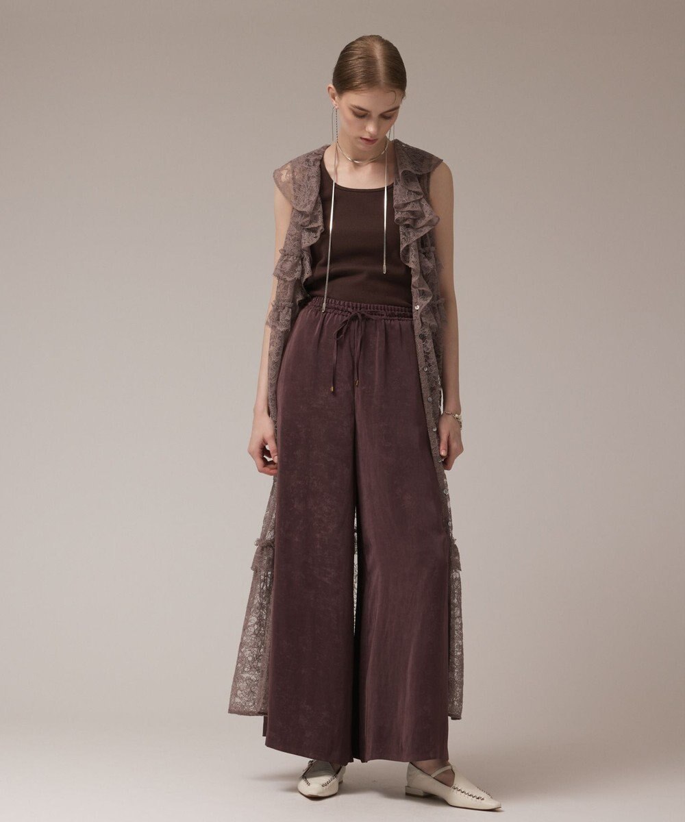 GRACE CONTINENTAL フリルカラーレースワンピース 