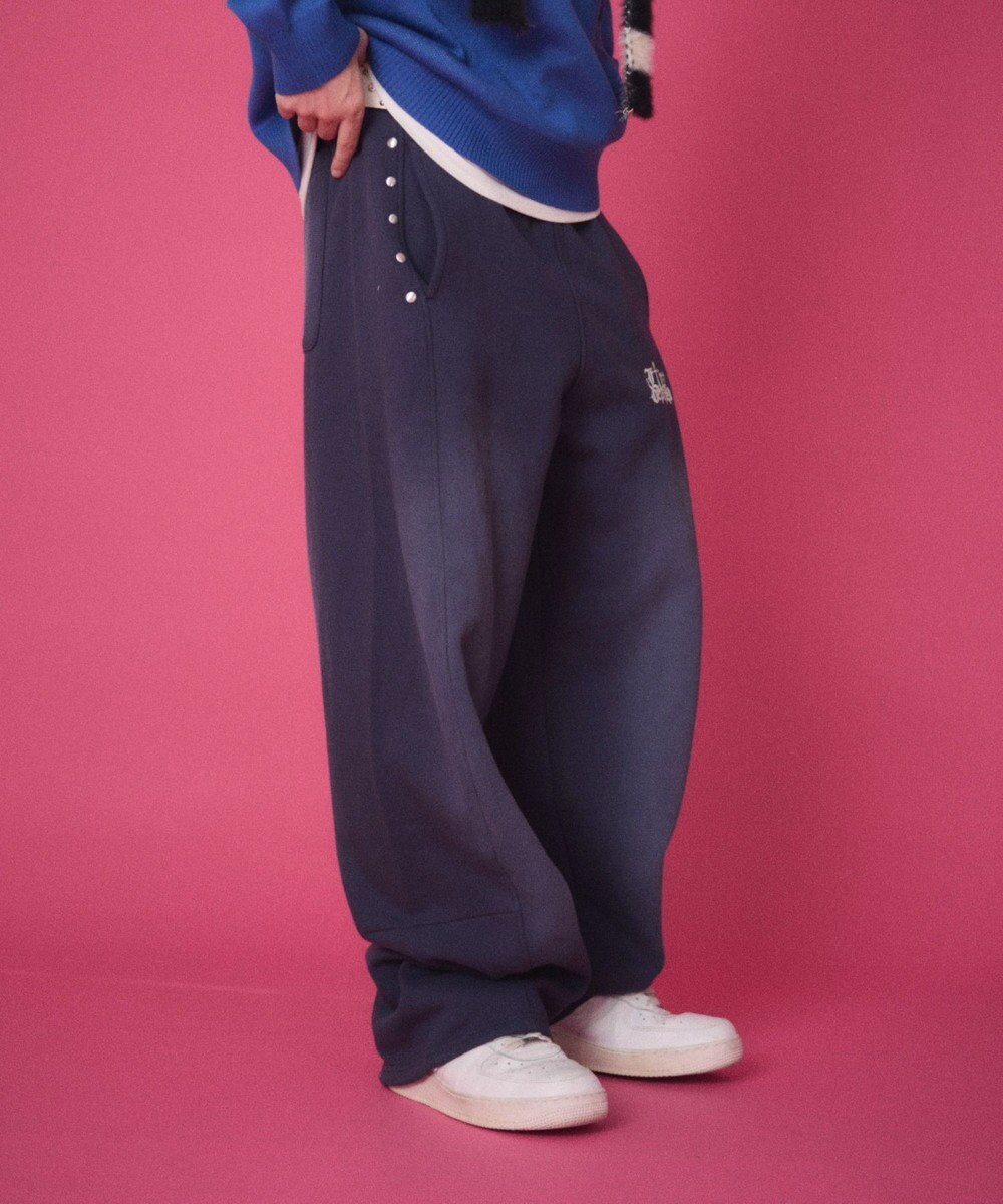 WEGO 【ユニセックス着用ITEM/ウエストゴム】ロゴスウェットパンツ 