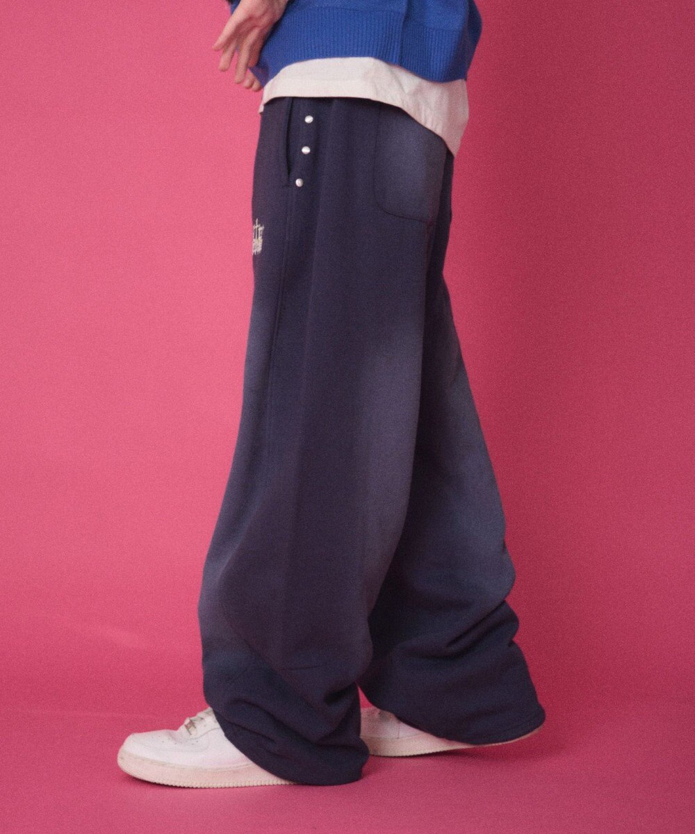 WEGO 【ユニセックス着用ITEM/ウエストゴム】ロゴスウェットパンツ 