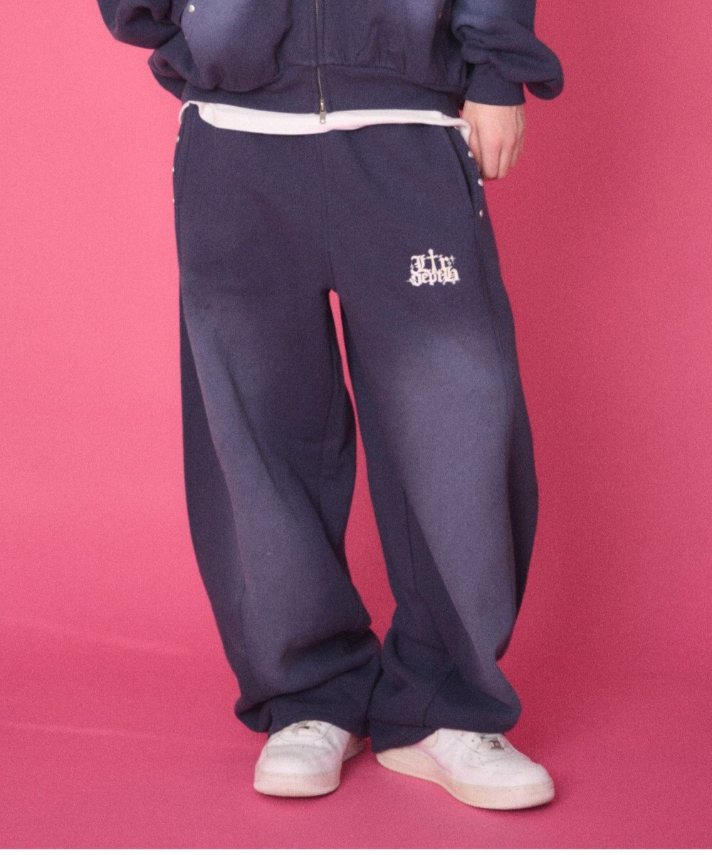 WEGO 【ユニセックス着用ITEM/ウエストゴム】ロゴスウェットパンツ 