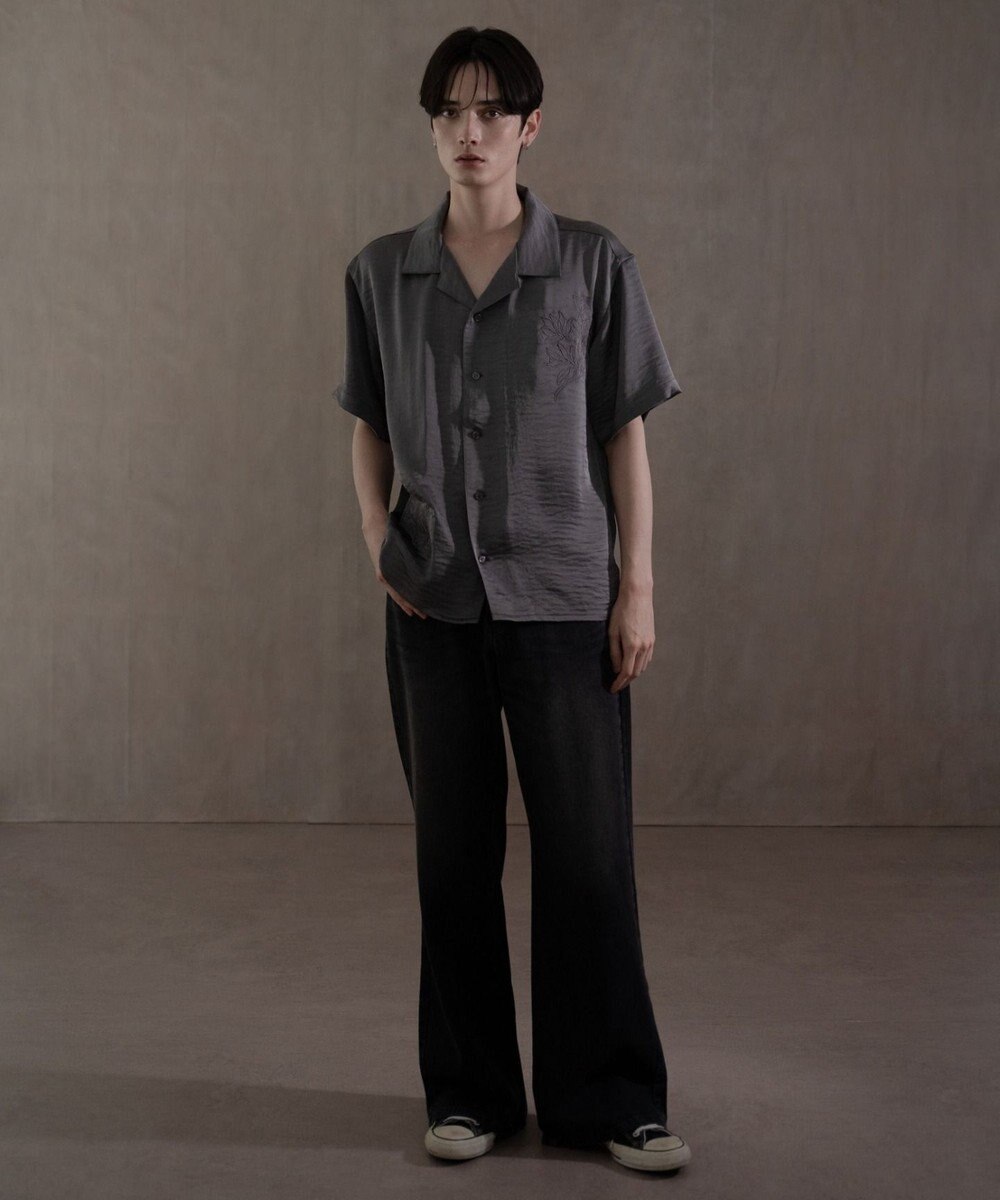 WEGO サテン刺繍シャツ（SS） 