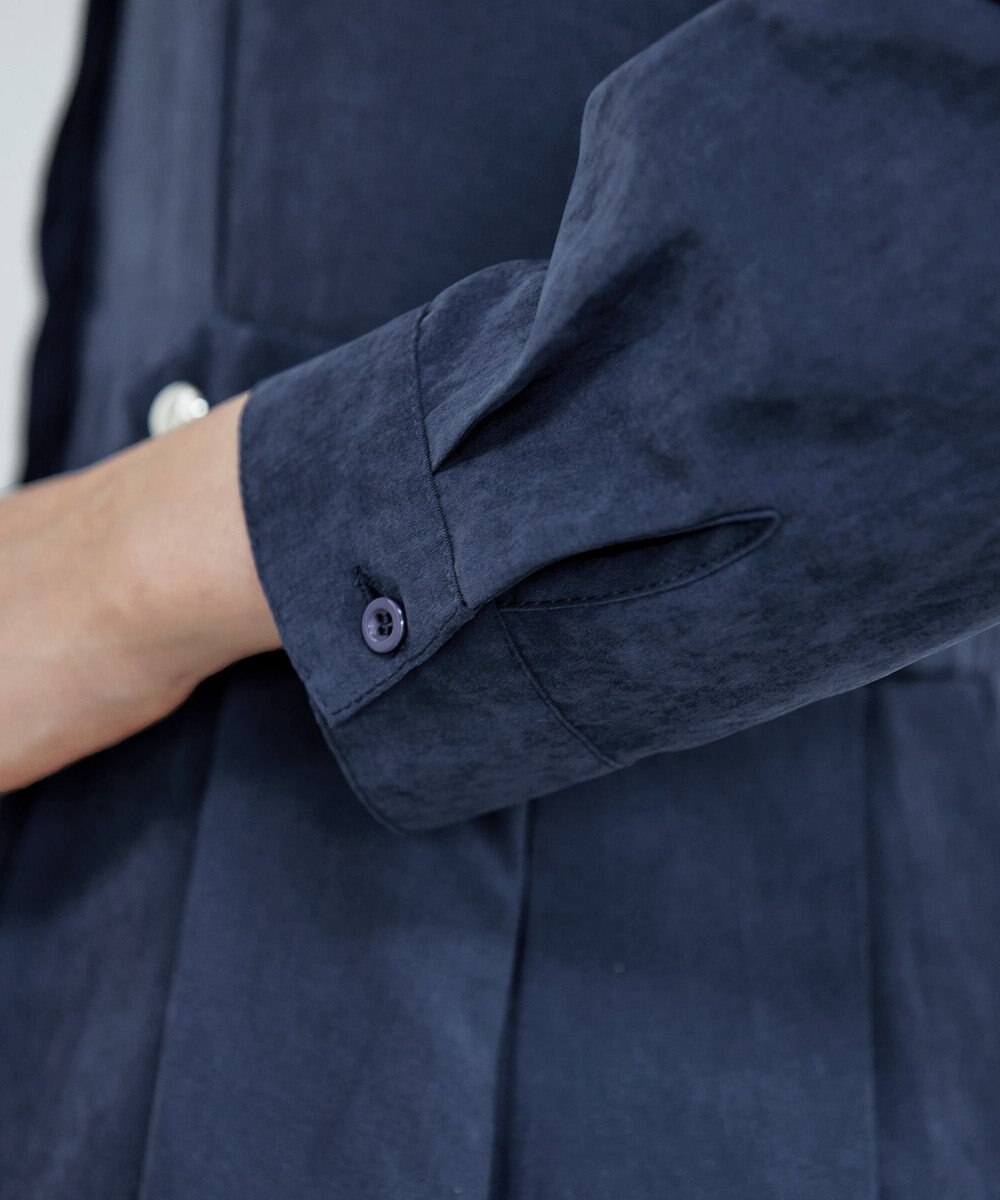 Tiaclasse 【新色追加・洗える】ピーチスキンバンドカラーワンピース 