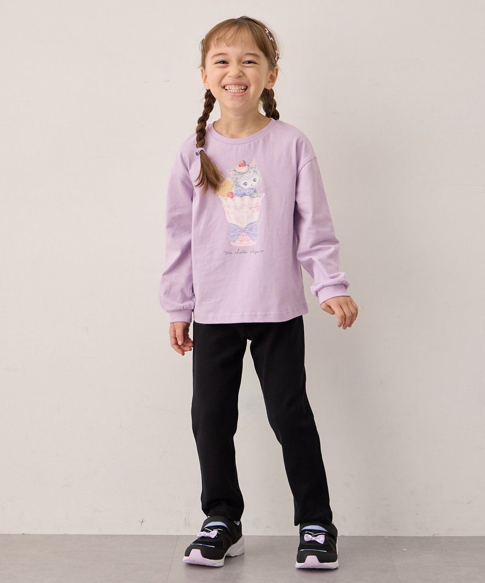 ANY KIDS アニマルモチーフ長袖Tシャツ 