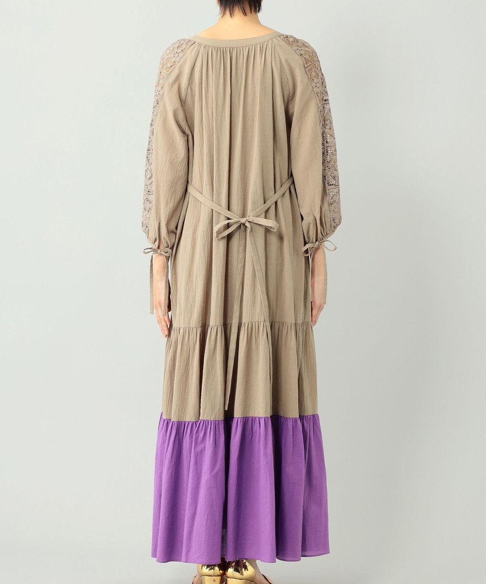 配色ティアードカフタンワンピース Grace Continental ファッション通販 公式通販 オンワード クローゼット