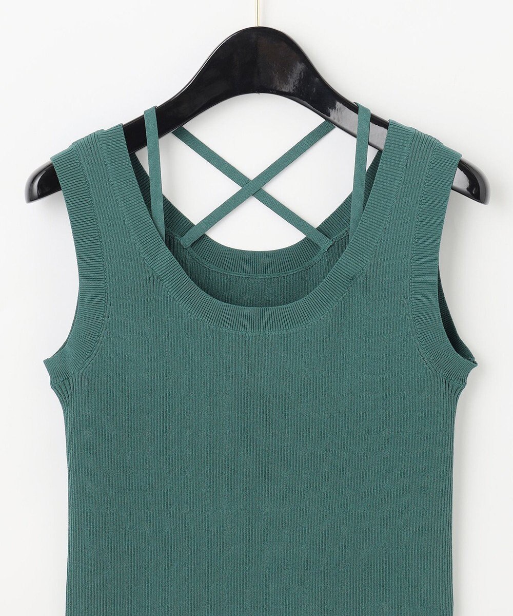 GRACE CONTINENTAL リブタンクニットトップ 