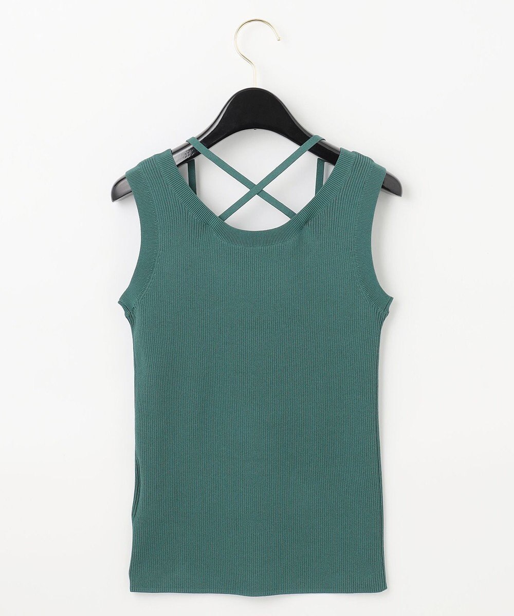 GRACE CONTINENTAL リブタンクニットトップ 