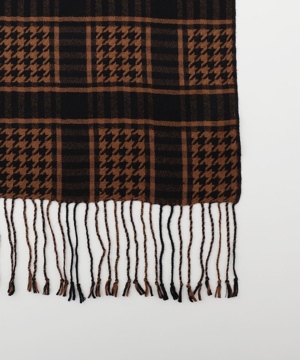 ICB コンビネーションチェックカシミヤストール 