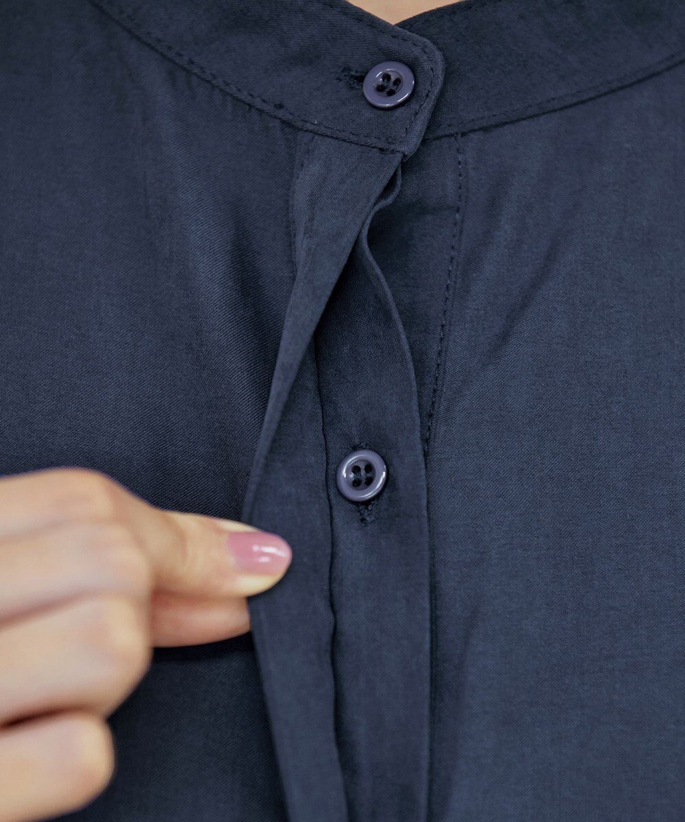 Tiaclasse 【新色追加・洗える】ピーチスキンバンドカラーワンピース 