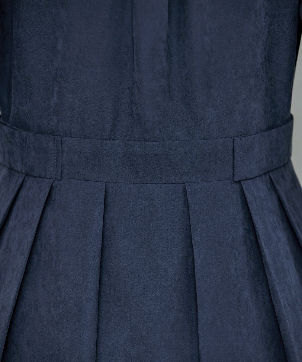 Tiaclasse 【新色追加・洗える】ピーチスキンバンドカラーワンピース 