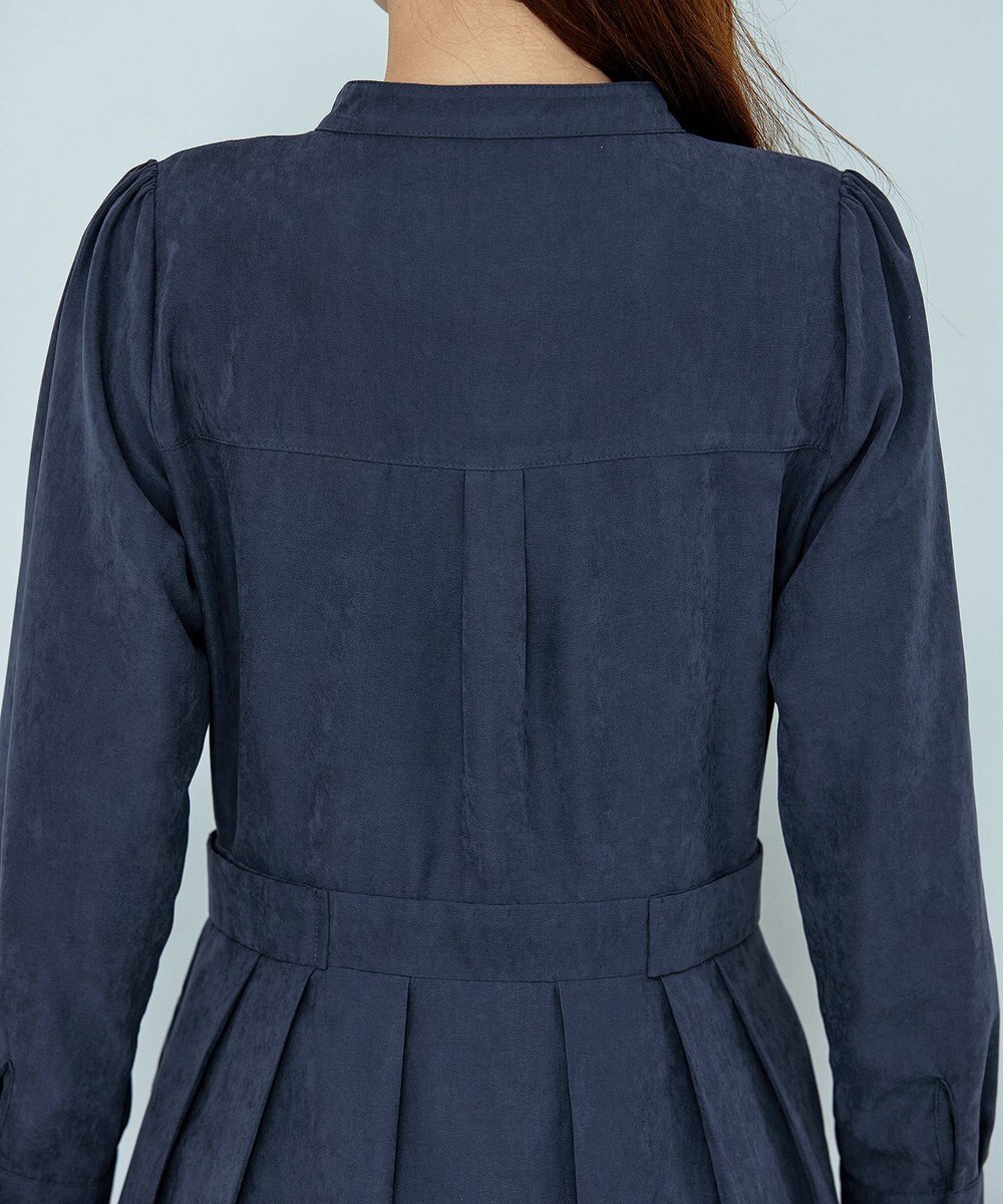 Tiaclasse 【新色追加・洗える】ピーチスキンバンドカラーワンピース 