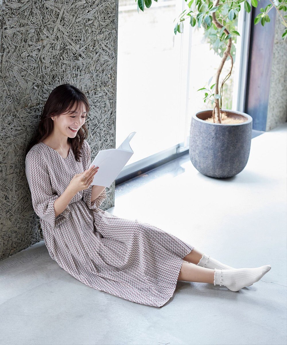 Tiaclasse リブ編みパールソックス 