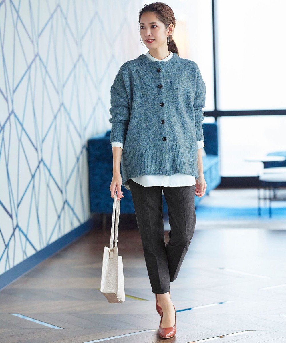 Tiaclasse 【GOLD LABEL・日本製・洗える】 カシミアタッチテーパードパンツ 