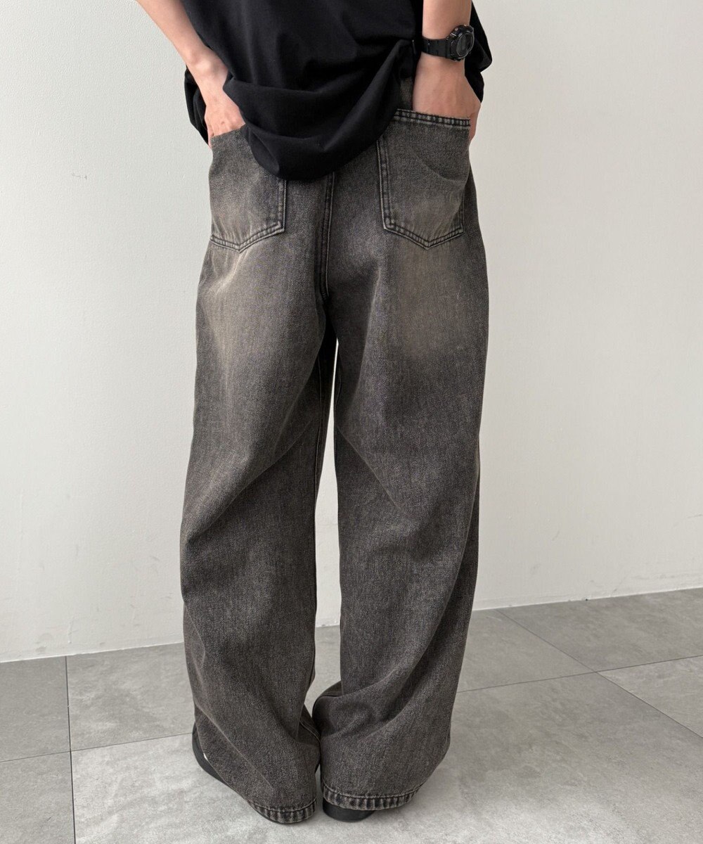 WEGO クロスモチーフオーバーダイバギーパンツ 