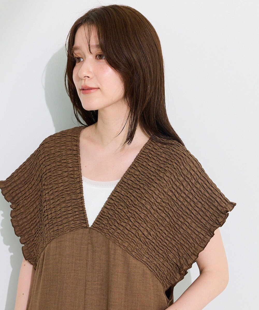 Green Parks シャーリングサロペット 