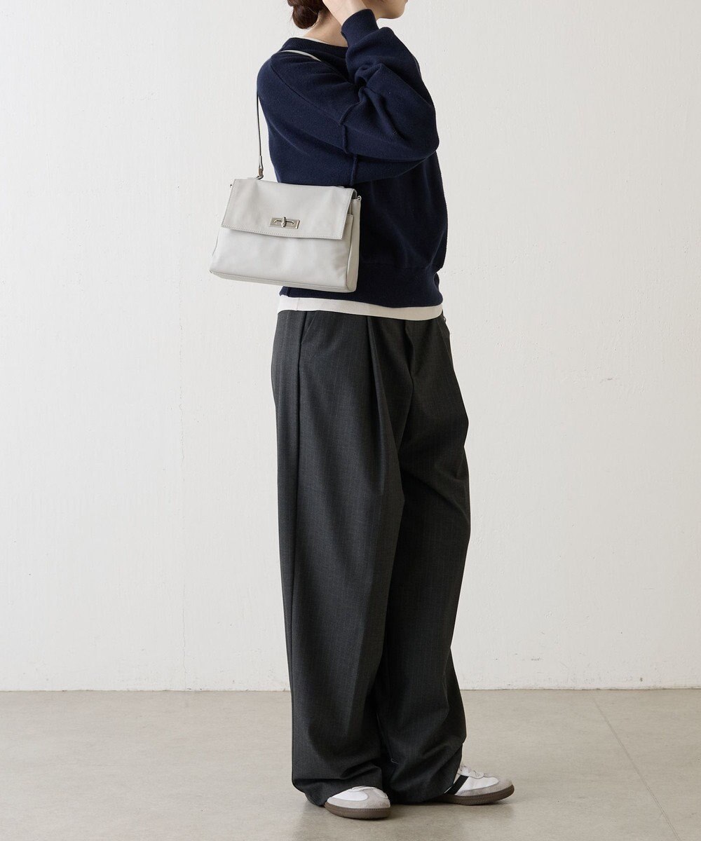 russet ソフトレザーフラップミニトートバッグ(CE-1674) 