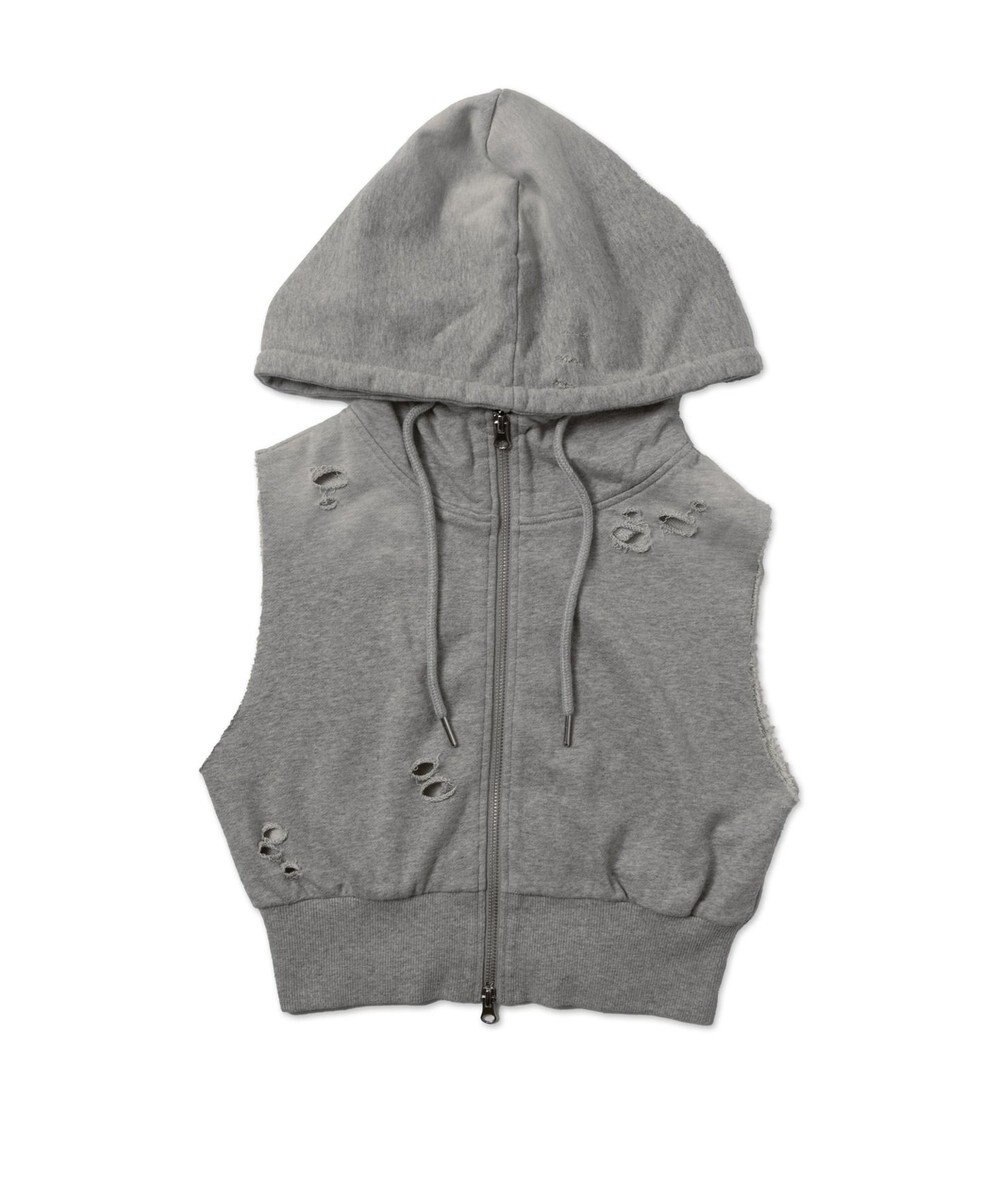 WEGO ヴィンテージウォッシュWジップN／Sパーカー 