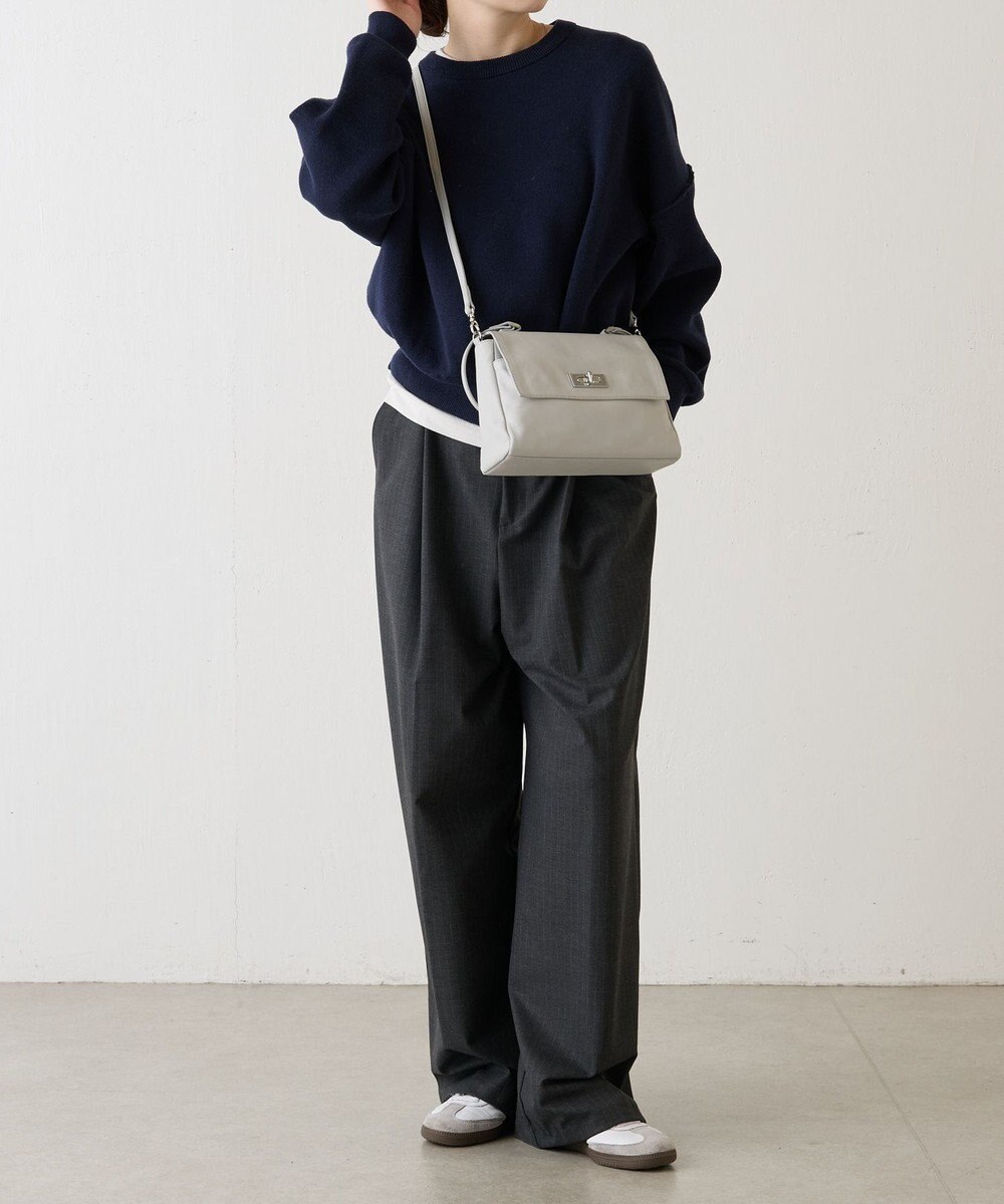 russet ソフトレザーフラップミニトートバッグ(CE-1674) 